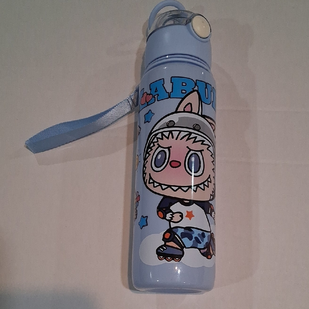 Light Blue Character Water Bottle